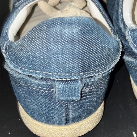 Zara Denim Blue and Cream Casual Sneakers - Picture 8 of 10